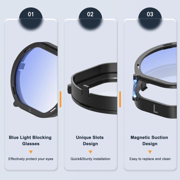 PlayStation VR 2 DEVASO 4 In 1 Glasses Anti-scratch Ring Lens - Image 3