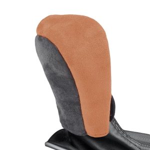 Suede Automatic Manual Gear Lever Cover (Brown)