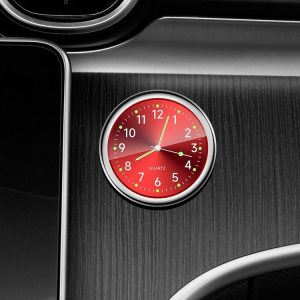 Car Digital Electronic Quartz Luminous Clock, Color: Ruby Red