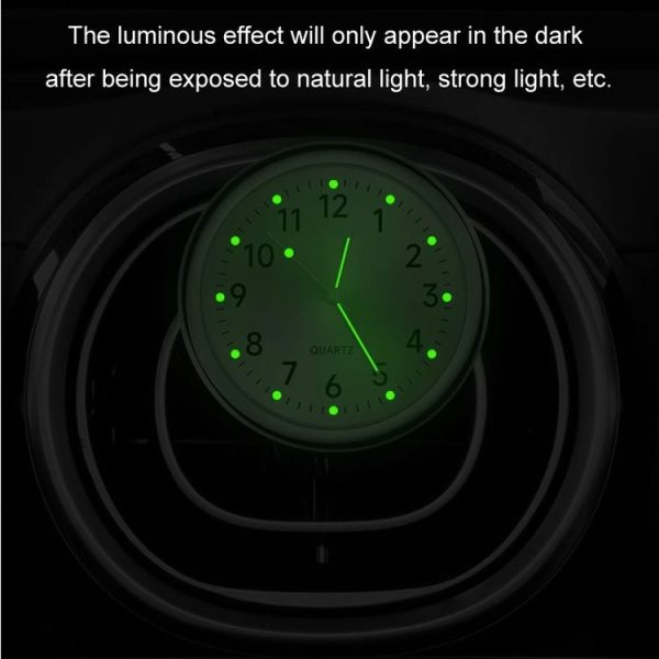 Car Digital Electronic Quartz Luminous Clock, Color: Ruby Red - Image 4