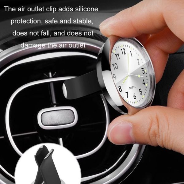 Car Digital Electronic Quartz Luminous Clock, Color: Ruby Red - Image 6