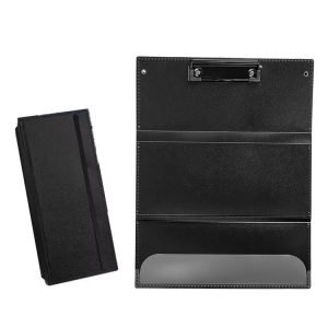 Letter Size Nurse Clip Board Triple Folding Pocket Size Nursing Clipboard (Black)