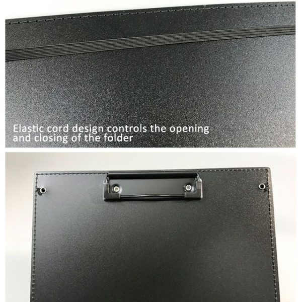 Letter Size Nurse Clip Board Triple Folding Pocket Size Nursing Clipboard (Black) - Image 6