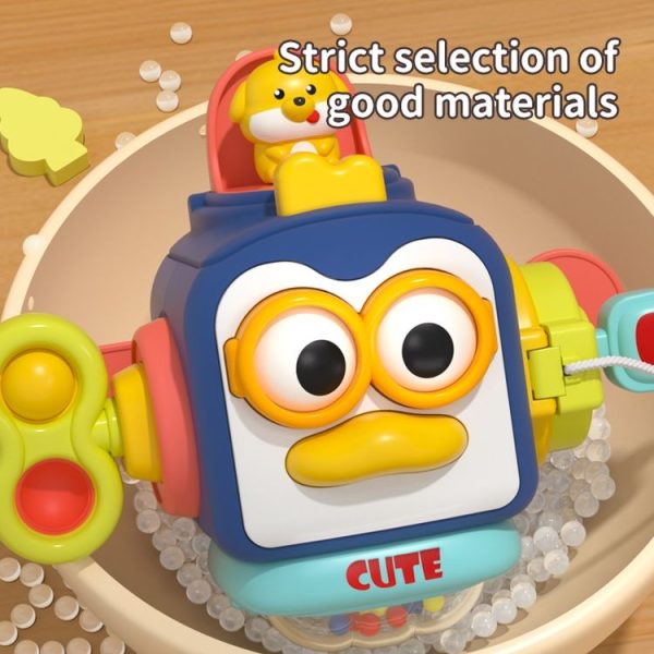 Infant Busy Ball Baby Hand Grip Ball Puzzle Sensory Hexahedron Toys (Penguin) - Image 5