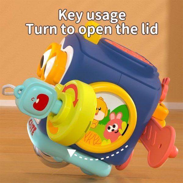 Infant Busy Ball Baby Hand Grip Ball Puzzle Sensory Hexahedron Toys (Penguin) - Image 8
