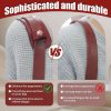 Simple Detachable Bag Anti Strangulation Leather Handle Accessory (Red) - Image 5