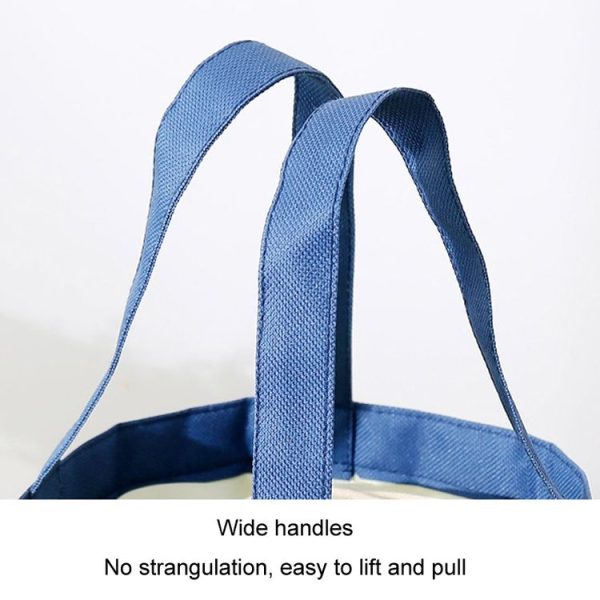 Handheld Drawstring Bento Bag Large Capacity Fresh Insulated Lunch Box Thermal Bag (Yellow) - Image 6
