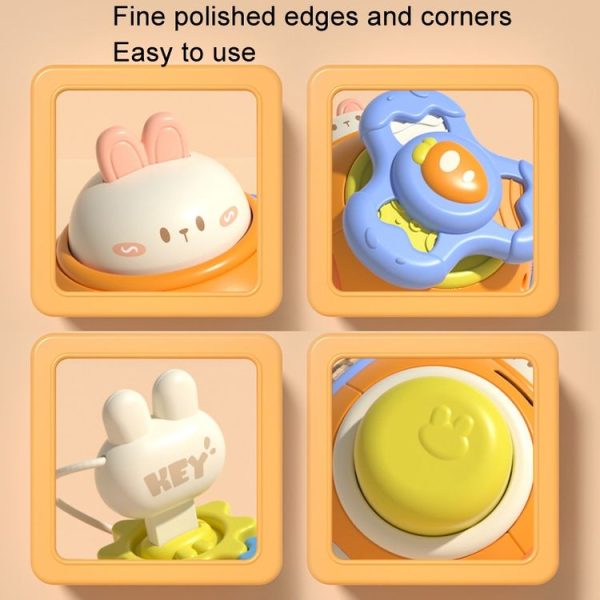 Infant Puzzle Busy Hand Grasping Ball Baby Grasping Sensory Training Early Learning Toys (Rabbit) - Image 12