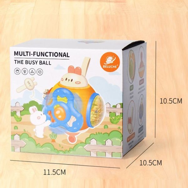 Infant Puzzle Busy Hand Grasping Ball Baby Grasping Sensory Training Early Learning Toys (Rabbit) - Image 13