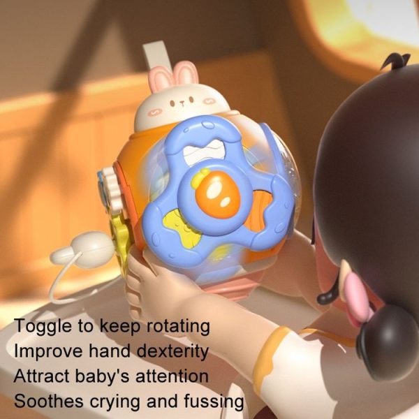 Infant Puzzle Busy Hand Grasping Ball Baby Grasping Sensory Training Early Learning Toys (Rabbit) - Image 3