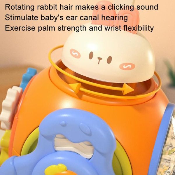 Infant Puzzle Busy Hand Grasping Ball Baby Grasping Sensory Training Early Learning Toys (Rabbit) - Image 5