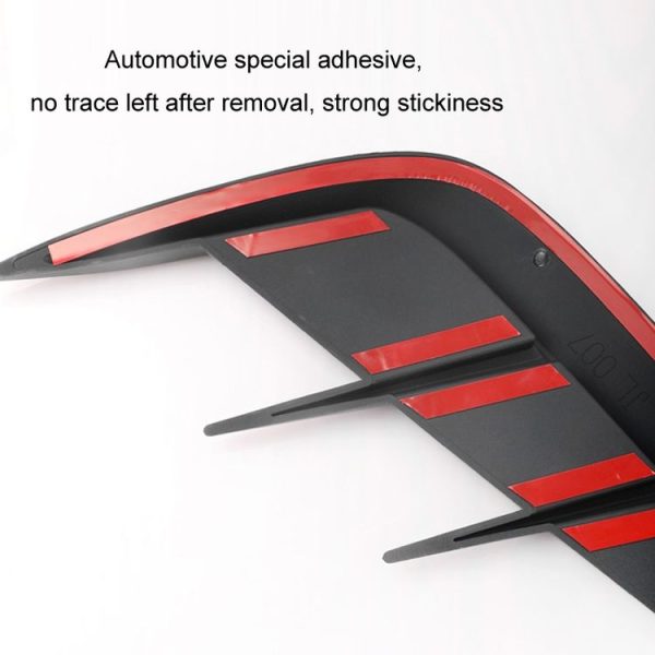 Universal Car Fender Soft Glue Decorative Car Stickers, Color: Bright Black - Image 5