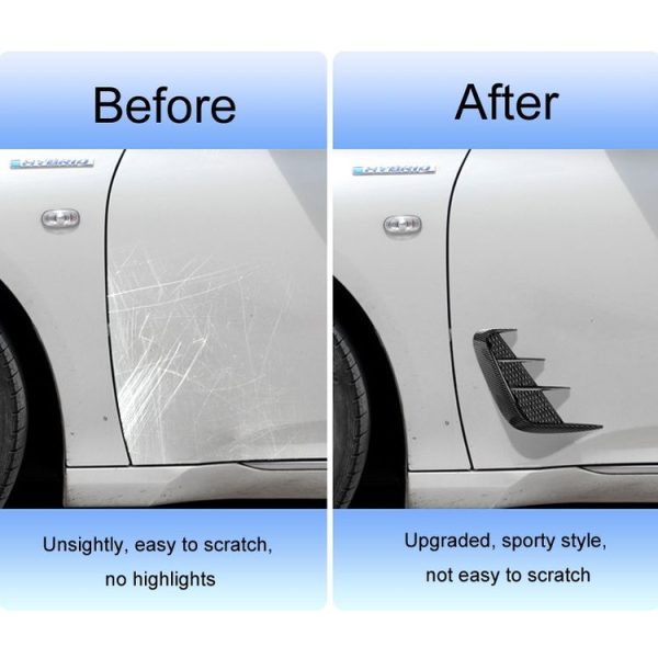 Universal Car Fender Soft Glue Decorative Car Stickers, Color: Bright Black - Image 7