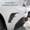 Universal Car Fender Soft Glue Decorative Car Stickers, Color: Bright Black - Image 8
