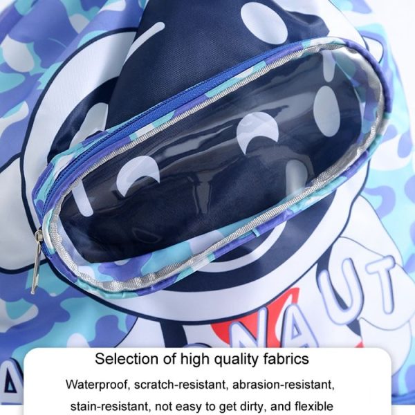 Children Swimming Bag Cute Cartoon Beach Backpack Dry Wet Separation Waterproof Storage Bag, Size: Small 1 Layer (Blue) - Image 7