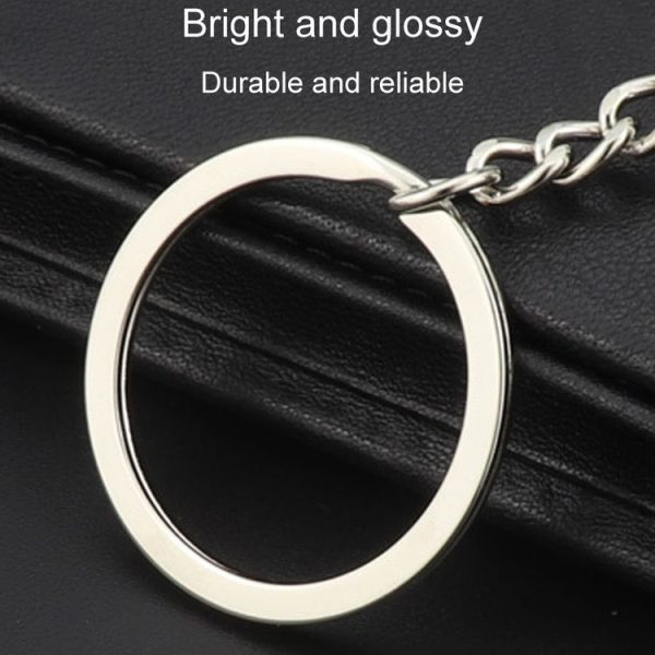 Double-Sided Three-Dimensional Plating Alphabet Keychain, Style: A - Image 4