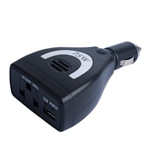 Meind 75W Mini Car Inverter Charger (12V To 110V)