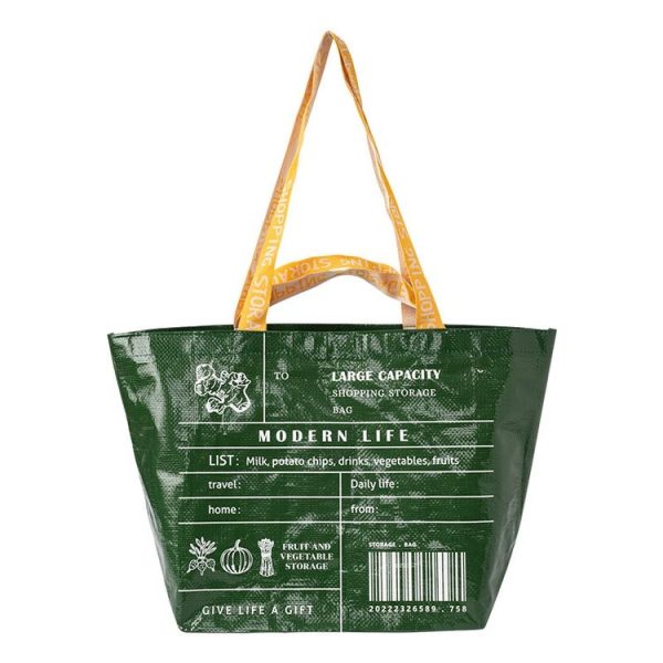 Eco-friendly Portable Large Capacity Shopping Bag Waterproof Folding Travel Bag, Color: Large Green