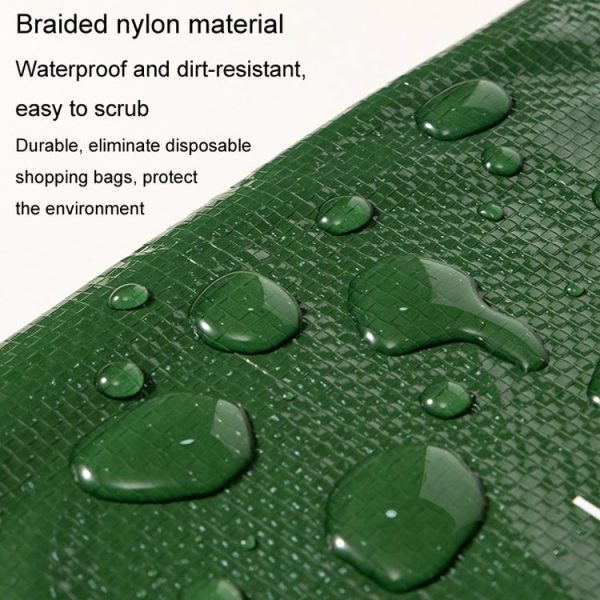 Eco-friendly Portable Large Capacity Shopping Bag Waterproof Folding Travel Bag, Color: Large Green - Image 10