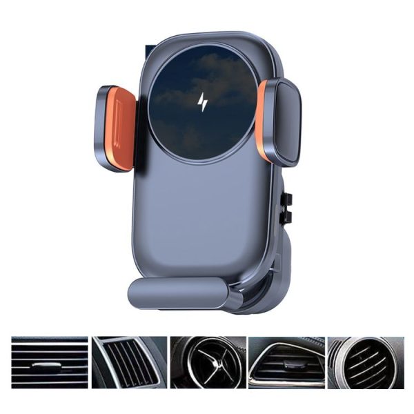 Car Wireless Charging Outlet Navigation Mobile Phone Holder (Single Hook Type) - Image 2