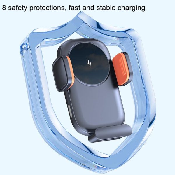 Car Wireless Charging Outlet Navigation Mobile Phone Holder (Single Hook Type) - Image 4