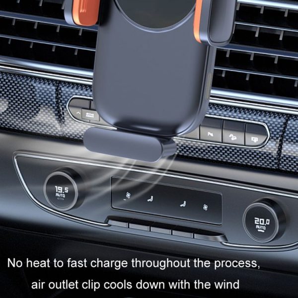 Car Wireless Charging Outlet Navigation Mobile Phone Holder (Single Hook Type) - Image 7