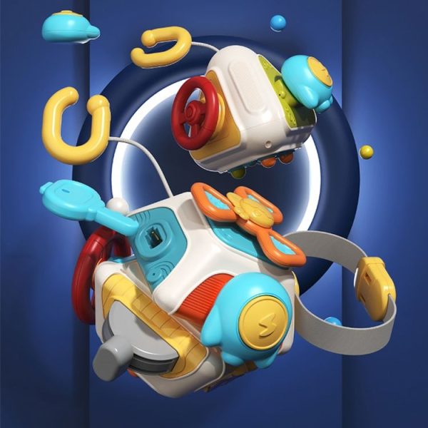 Baby Busy Box Hand Grabbing Ball Puzzle Cubic Space Spinning Fun Children Early Learning Toys, Style: Basic 4 Sides - Image 2