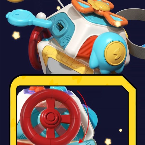 Baby Busy Box Hand Grabbing Ball Puzzle Cubic Space Spinning Fun Children Early Learning Toys, Style: Basic 4 Sides - Image 3
