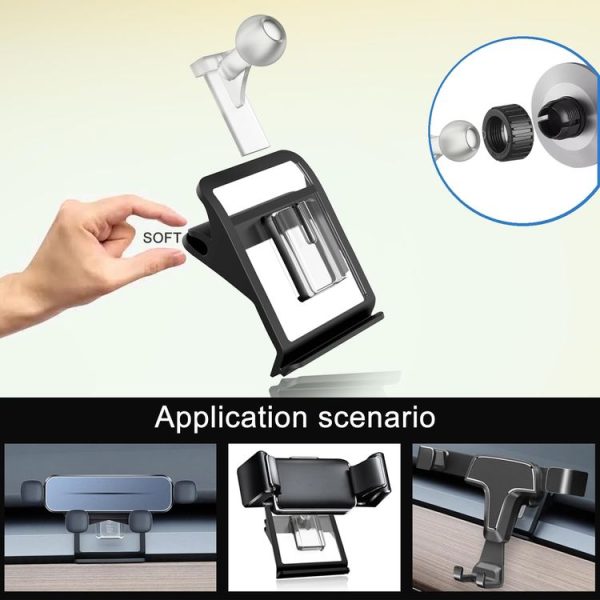 Tesla Car Dashboard 17mm Universal Ball Buckle Mobile Phone Holder Base (D05) - Image 4