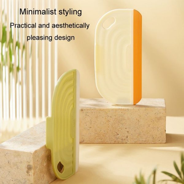 Mini Wiper Bathroom Mirror Glass Silicone Cleaning Tool Countertop Tile Scraper (Cream) - Image 5