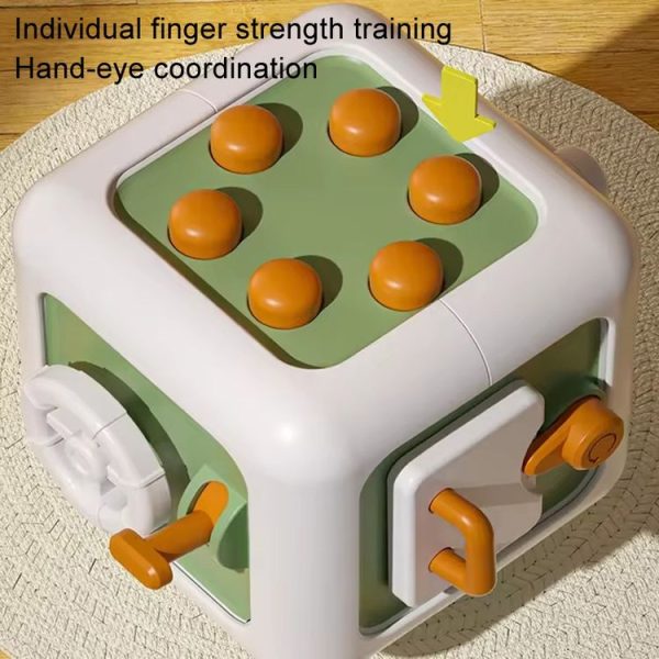 Early Learning Rubik's Cube Busy Ball Baby Puzzle Training Hexahedron Busy Box Toys (Purple) - Image 4