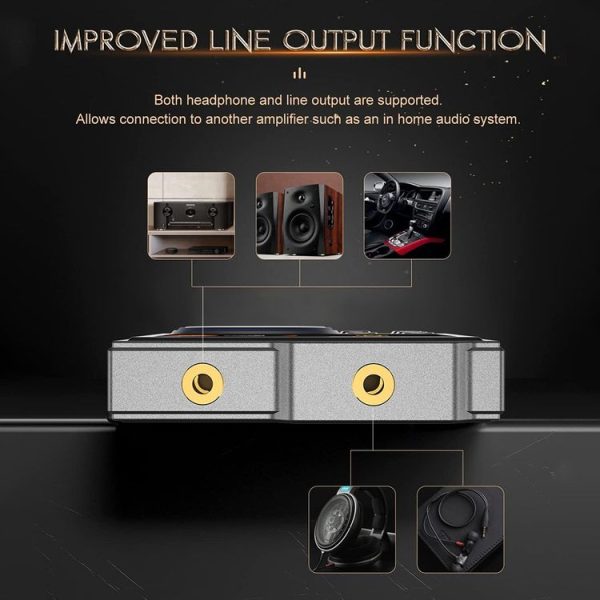 2.4 inch HIFI Bluetooth Music Player DSD256 Mastering Sound Quality Walkman, Memory: 16GB (Gray) - Image 10