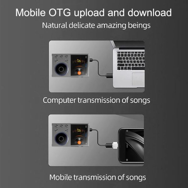 2.4 inch HIFI Bluetooth Music Player DSD256 Mastering Sound Quality Walkman, Memory: 16GB (Gray) - Image 11