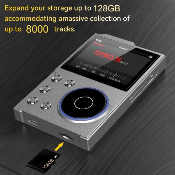 2.4 inch HIFI Bluetooth Music Player DSD256 Mastering Sound Quality Walkman, Memory: 16GB (Gray) - Image 9