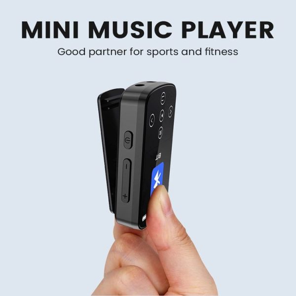 MP3 Bluetooth Music Player HIFI Sports Clip Touch Screen MP4, Memory: No TF Card (Black) - Image 4