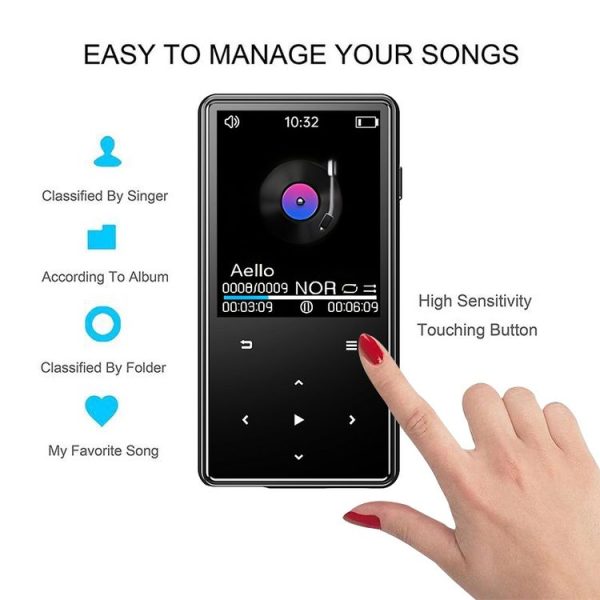 Bluetooth MP3 / MP4 Music Player Portable Walkman, Memory: 8GB (Black) - Image 12