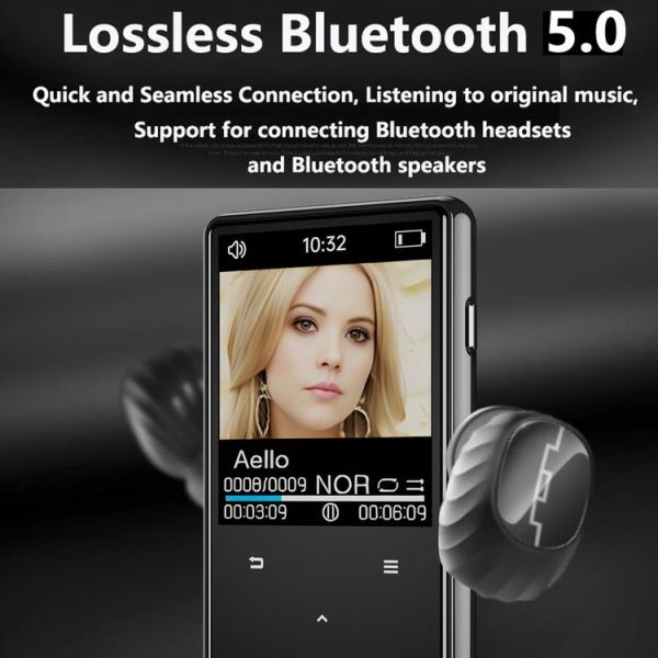 Bluetooth MP3 / MP4 Music Player Portable Walkman, Memory: 8GB (Black) - Image 8