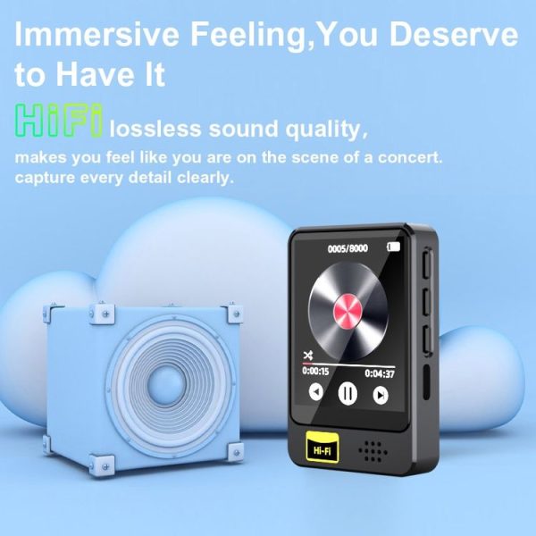 MP3 / MP4 Music Player Bluetooth Radio E-book Playback Walkman, Memory: No TF Card (Black) - Image 5