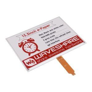 Waveshare 13.3inch 960x680 Pixels SPI Communication E-Ink Display, Spec: Nude Screen Version
