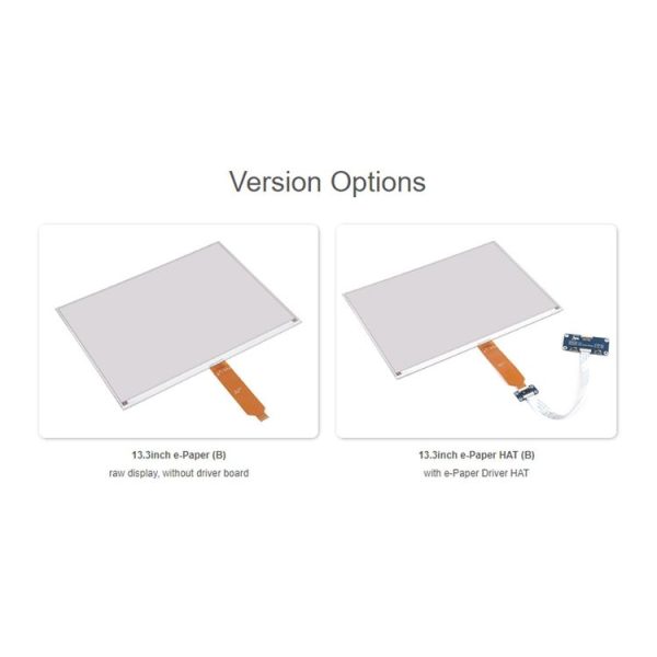 Waveshare 13.3inch 960x680 Pixels SPI Communication E-Ink Display, Spec: Nude Screen Version - Image 6