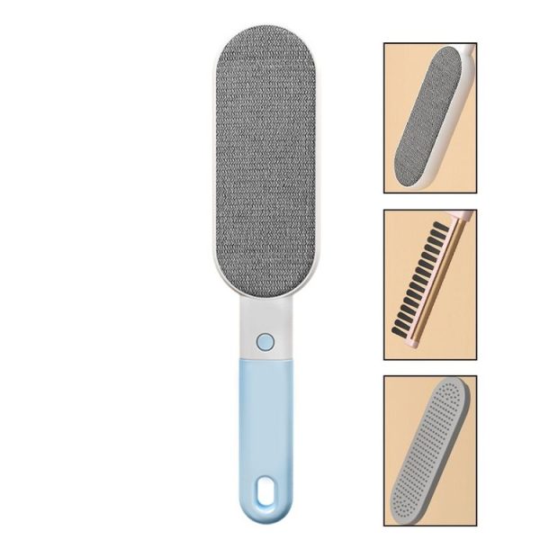 4 In 1 Static Hair Remover Brush Multi-functional Lint Clothes Hairball Remover Clean Pet Hair Tool (Blue)