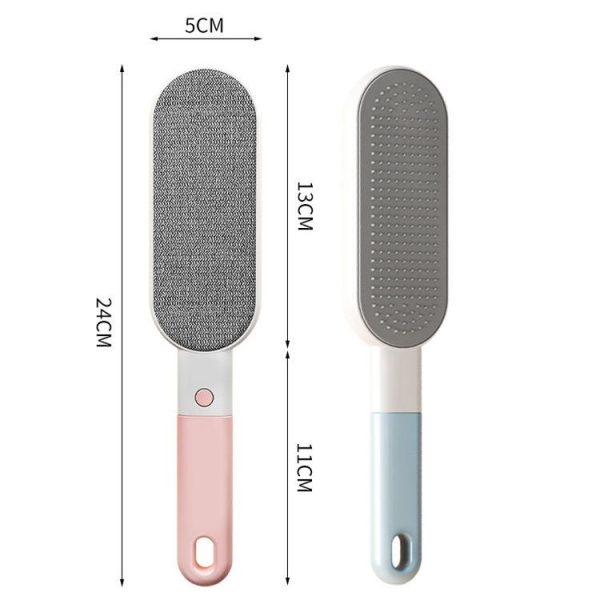 4 In 1 Static Hair Remover Brush Multi-functional Lint Clothes Hairball Remover Clean Pet Hair Tool (Blue) - Image 3