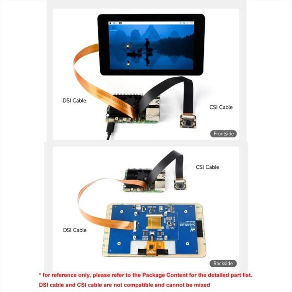 Waveshare For Raspberry Pi 5 22Pin to 15Pin DSI FPC Flexible Cable, Spec: 200mm - Image 5