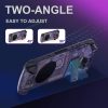 Steam Deck DEVASO Transparent Thermal Back Case With Bracket Gaming Console Protective Case (Purple) - Image 3