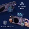 Steam Deck DEVASO Transparent Thermal Back Case With Bracket Gaming Console Protective Case (Purple) - Image 6