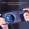 Steam Deck DEVASO Transparent Thermal Back Case With Bracket Gaming Console Protective Case (Purple) - Image 8