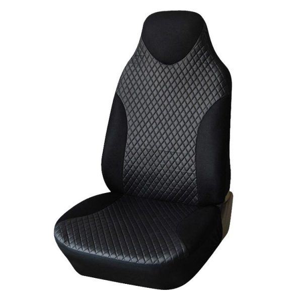 Car Leather Stitching One-piece Front Seat Cover (132x56cm)