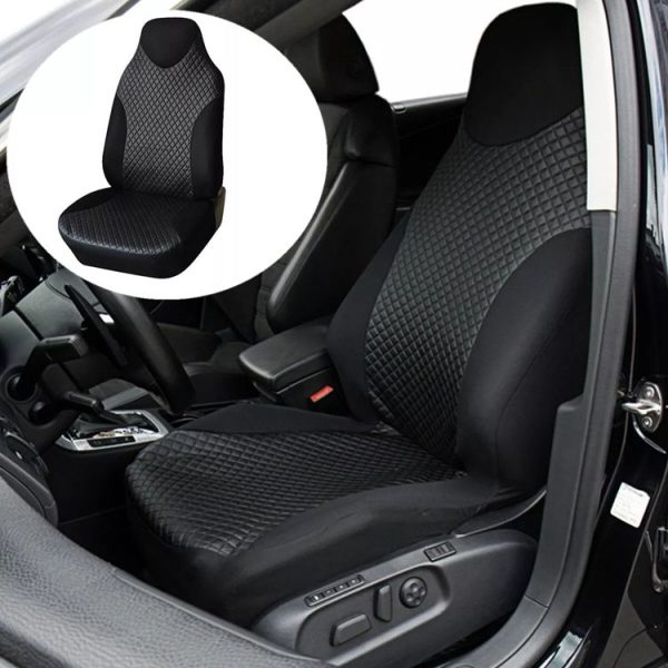 Car Leather Stitching One-piece Front Seat Cover (132x56cm) - Image 2