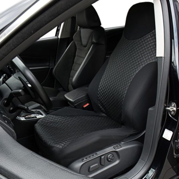 Car Leather Stitching One-piece Front Seat Cover (132x56cm) - Image 6