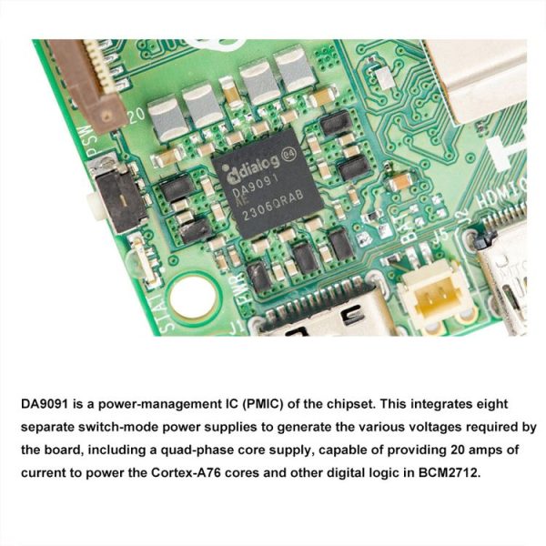 Waveshare For Raspberry Pi 5 2.4GHz Quad-Core BCM2712 Processor Development Board, Spec: 2GB - Image 7